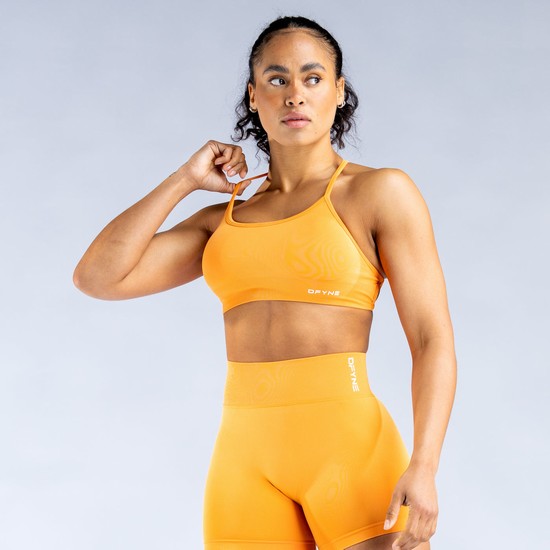 Dámské Sportovní Podprsenky Dfyne Dynamic Backless Oranžové | FTBIXSA-35