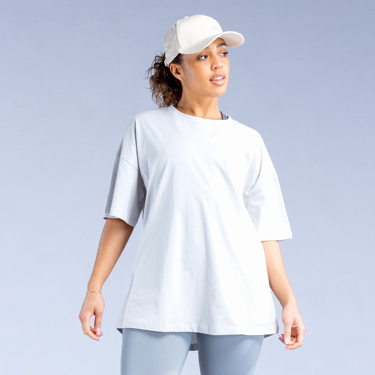 Dámské Mikiny Dfyne Luxe Revive Oversized T Šedé | CVJETIK-92