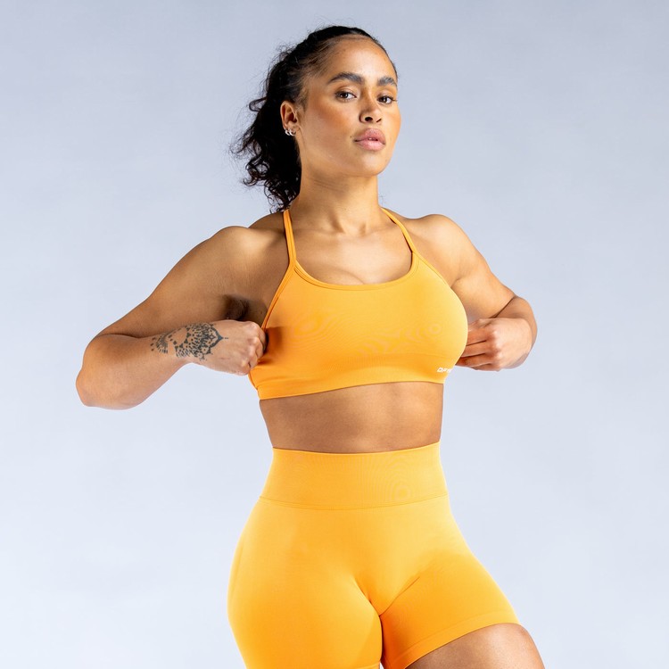 Dámské Sportovní Podprsenky Dfyne Dynamic Backless Oranžové | FTBIXSA-35