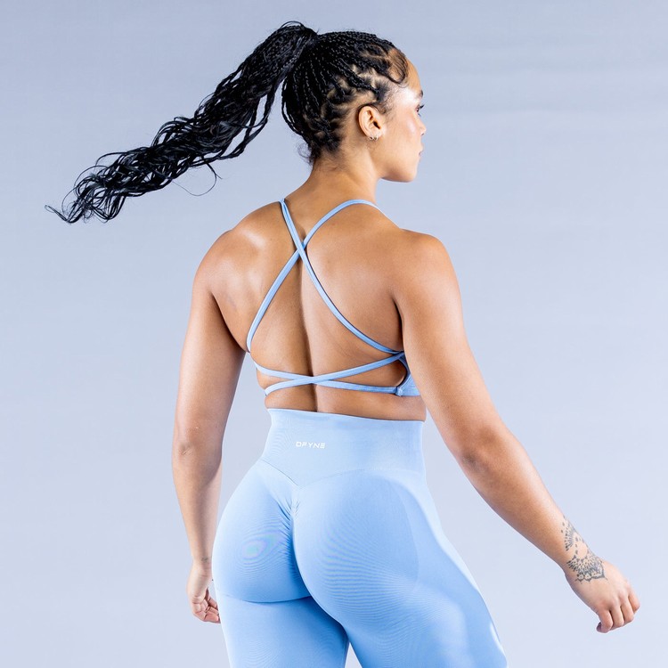 Dámské Sportovní Podprsenky Dfyne Dynamic Backless Blankyt | KYGOVIN-80