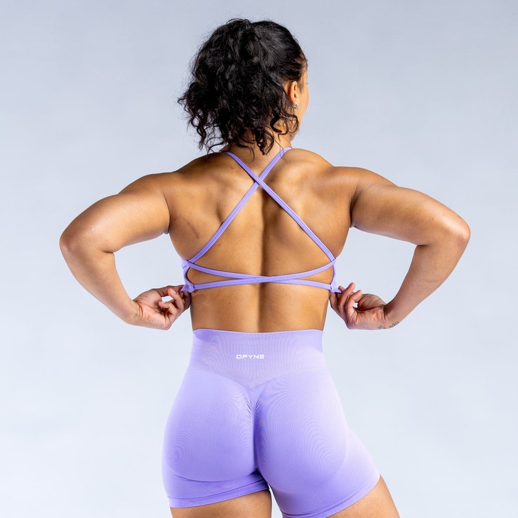 Dámské Sportovní Podprsenky Dfyne Dynamic Backless Fialové | MNOUYIJ-17